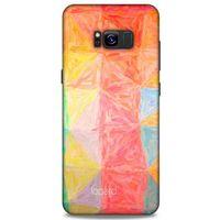 Samsung Galaxy S8 Plus Kılıf Pastel Renkler (26) Tpu Silikon Kılıf Sarı Kırmızı