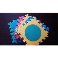 Eva 10 Parça Bebek Geometrik Şekilli Puzzle Oyun Matı