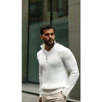 Erkek Balıkçı Zip Yaka Uzun Kollu Triko