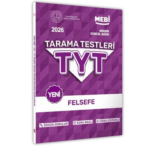 2026 YKS-TYT MEBİ-OGM Felsefe Özgün Tarama Testleri Kitabı A4 Boyut Renkli Görsel BASKI ÜCRETİ