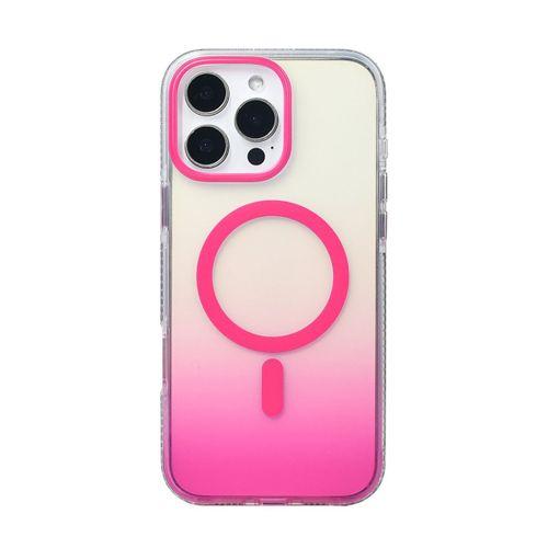 Apple iPhone 16 Pro Max Kılıf M-safe Şarj Özellikli Transparan Renk Geçişli Zore Toros Kapak
