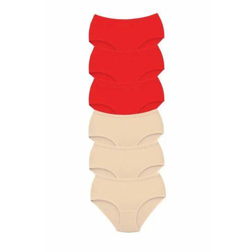 6 Adet Tutku Kadın Yüksek Bel Bato Kalın Lastik Külot S5