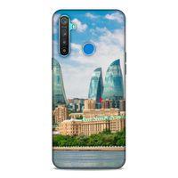 Realme 5i Uyumlu Kılıf Azarbaijan (4) Koruma Kılıfı Alev Kuleleri