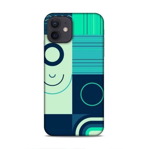 Apple iPhone 12 Uyumlu Kılıf Insomnia (10) Full Koruma Kılıfı Yeşil Lacivert