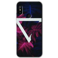 MRCİLETİSİM Xiaomi Mi Max 3 Kılıf HD Desen Baskılı Arka Kapak+Temperli Cam - Mekanik Yaprak