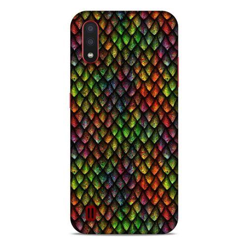 Samsung Galaxy A01 Kılıf Dragons (6) Silikon Kılıf Ejderha Skin Çok Renkli
