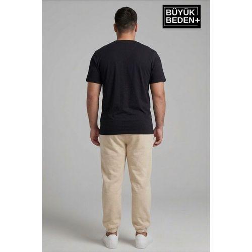 Erkek Büyük Beden Paça Lastikli İki İplik Rahat Kalıp ince Eşofman Altı SPR26BEA951