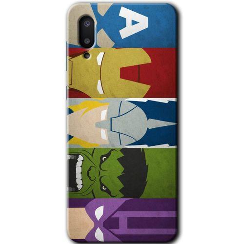 Samsung Galaxy A02 Kılıf Baskılı Kapak - Avengers-1 +Tam Kaplayan Mat Seramik