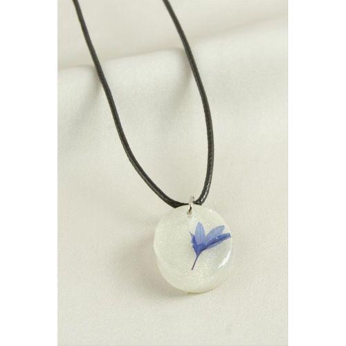 Peygamber Çiçeği Oval Epoksi Kolye