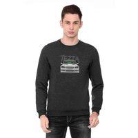 Tezza Baskılı Füme Antrasit Erkek Sweatshirt