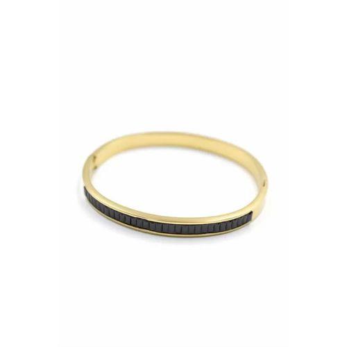 Baget Taşlı Bilezik - Siyah