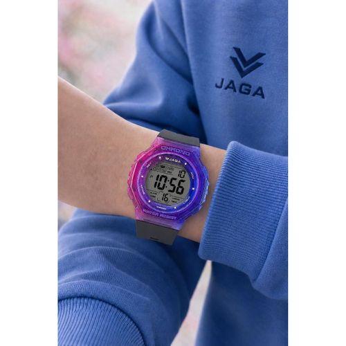 JAGA Unisex Dijital Genç Ve Çocuklara Özel Kol Saati 50 Mt Su Geçirmez Alarm Ve Kronometreli JG.13