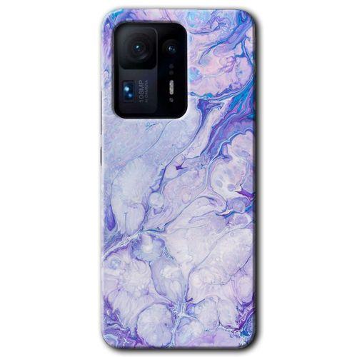 Mi Mix 4 Kılıf HD Desen Baskılı Arka Kapak - Spots Lilac