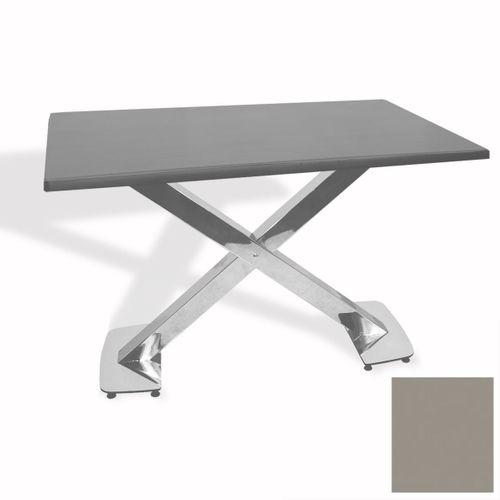 Dockers İks Masa Kromnikel (70x120 - Werzalit, Allzalit yada Wermodin Tabla) - Koyu Gri