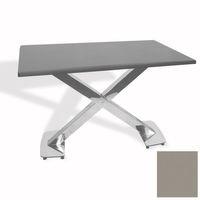 Dockers İks Masa Kromnikel (70x120 - Werzalit, Allzalit yada Wermodin Tabla) - Koyu Gri