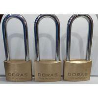 Doras Ersa 3'lü Set Uzun Kanca Pas Pirinç Asma Kilit 50 Mm