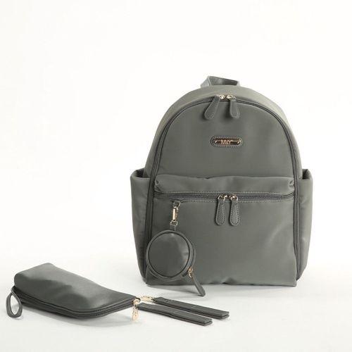 M&Y Diamond Anne Bebek Bakım Sırt Çantası 7345 Gri