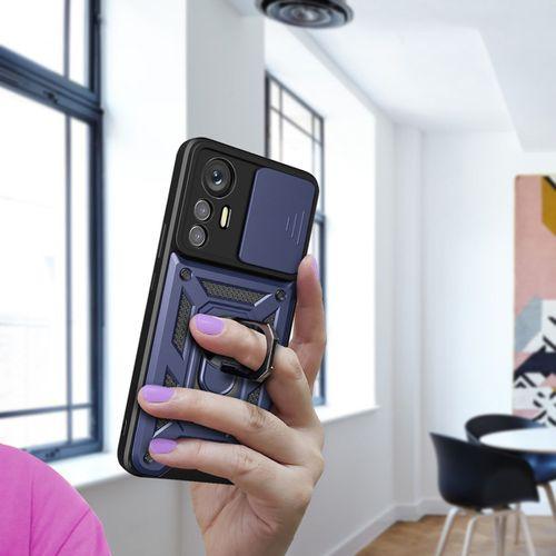 Xiaomi Mi 12 Lite Kılıf Magnetik Standlı Kamera Korumalı Zore Sürgülü Vega Kapak