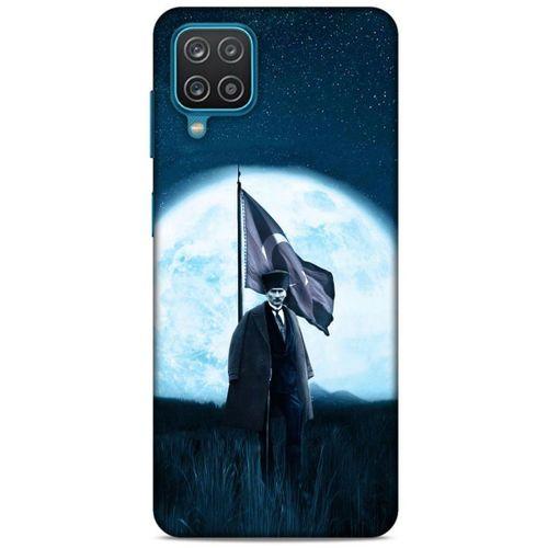 Lopard Samsung Galaxy A12 Uyumlu Kılıf Atatürk (45) Back Cover