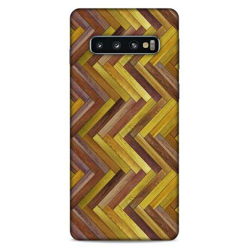 Lopard Samsung Galaxy S10 Uyumlu Kılıf Wood'X (31) TPU Kılıf Baskılı