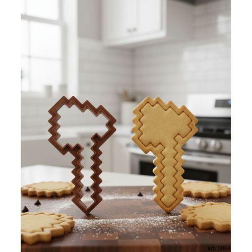 Anahtar Figürlü Kurabiye Kalıbı ve Hamur Kesici – Şeker Hamuru ve Oyun Hamuru İçin Tek Parça Kalıp