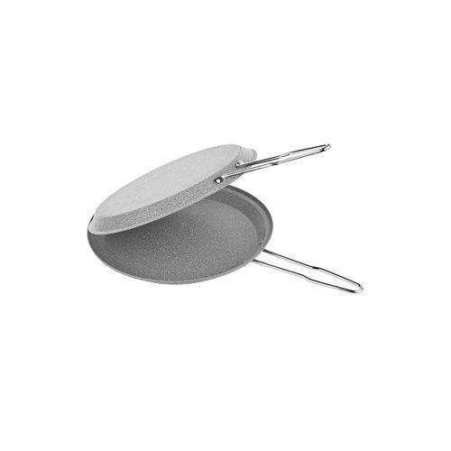 OMS 3223 Granit Çift Taraflı Hamsi Tavası 32 Cm Gri