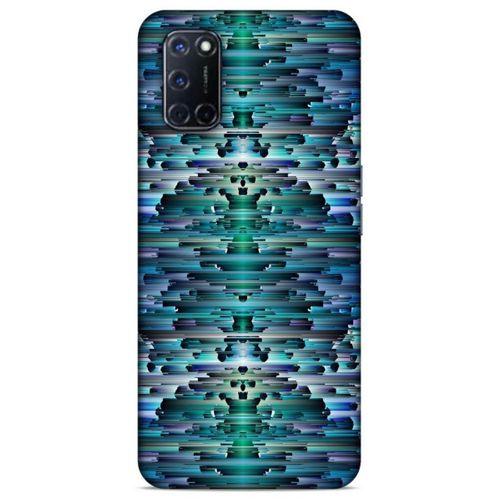 Lopard Oppo A92 Uyumlu Kılıf PiXel (20) Koruyucu Kılıf Mavi