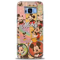 Samsung Galaxy S8 Kılıf HD Baskılı Kılıf - I Love Mickey + Tam Ekran Koruyucu