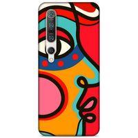 Lopard Xiaomi Mi 10 Pro Uyumlu Kılıf Soyut Sanat (9) Baskılı Kılıf