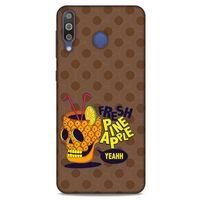 Frutix Ananas 05 Samsung Galaxy M30 Kılıf Desenli Silikon