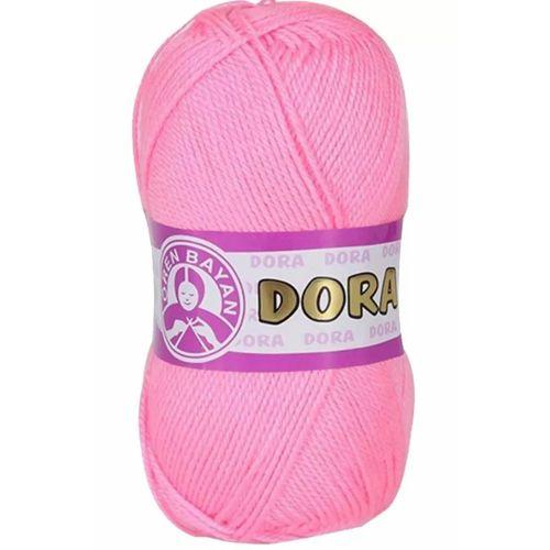 1 Adet Dora El Örgü İpi Yünü 100 gr 040 Şeker Pembe