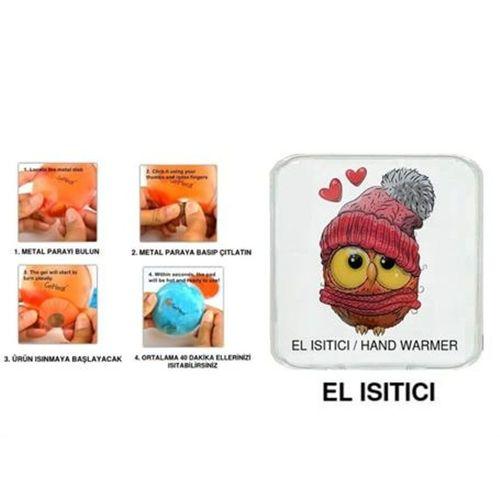 Bereli Baykuş Cep Sobası,El Isıtıcı,Sıcak Su Torbası Pvc 10X9,5Cm