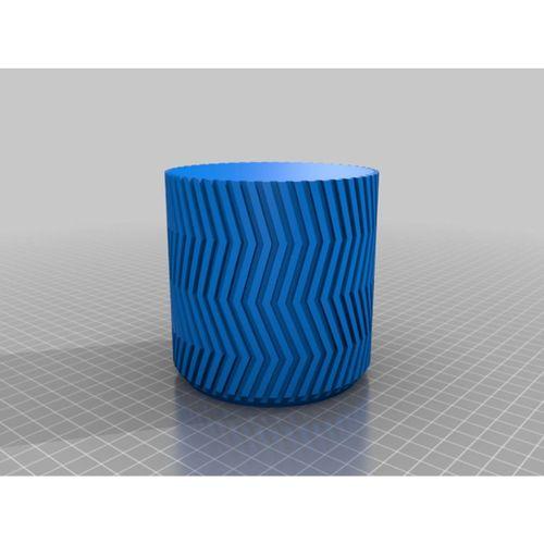 ZigZag Vazo Modu Çiçeklik 3D Baskı (Bu ürün Sadece Plastik parçadır - Almadan Önce Soru Sorabilirsiniz)