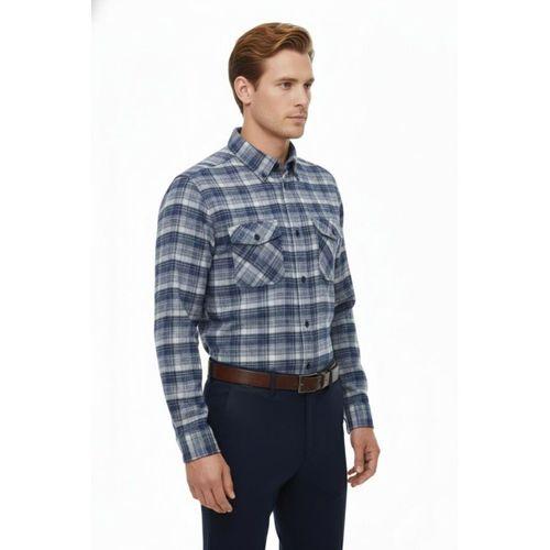 Erkek Kışlık Çift Cep Kapaklı Gömlek BGL-ST04932