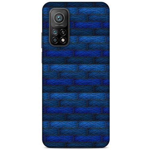 Xiaomi Mi 10T Pro 5G Kılıf Patchwork (43) Thin Fit Kılıf Mavi Tonları