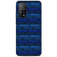 Xiaomi Mi 10T Pro 5G Kılıf Patchwork (43) Thin Fit Kılıf Mavi Tonları