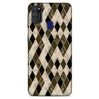 Mermer Desenli (2) Tema Kabı Bej Samsung Galaxy M21 Kılıf