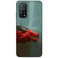Xiaomi Mi 10T 5G Kılıf Dragons (17) Tasarım Kılıf Siyah Boynuzlu Ejderha