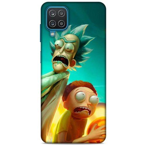 Samsung Galaxy A12 Uyumlu Kılıf Rick And Morty (24) Darbe Emici Kılıf Frank Palicky