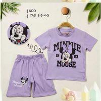 2/5 Yaş Minnie Mouse Baskılı Çocuk Takımı