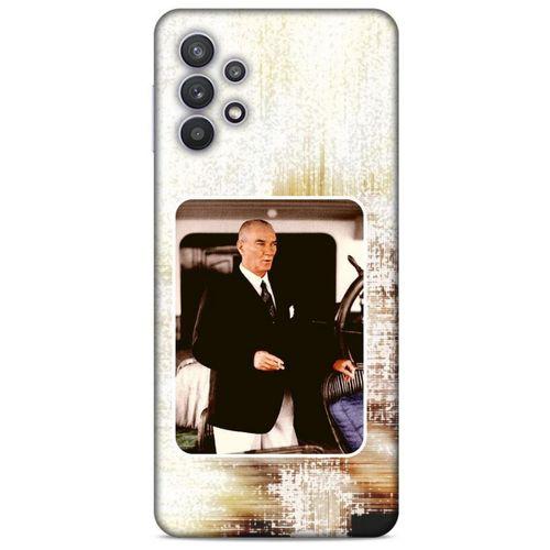 Lopard Samsung Galaxy A32 Uyumlu Kılıf Atatürk (24) Darbe Emici Kılıf