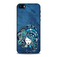 Lopard Apple iPhone SE Uyumlu Kılıf Sürreal Yüzler ♀ (35) Fit Design Kılıf Baskılı