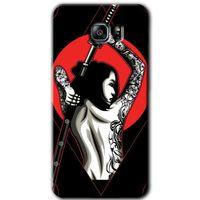 Samsung Galaxy Note 5 Kılıf HD Desen Baskılı Arka Kapak - Samurai Girl