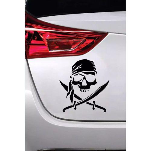 Korsan Amblemi - Araç, Oto, Laptop, Duvar Uyumlu Sticker 50*50 Cm