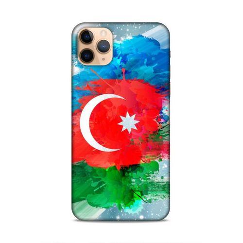 Apple Iphone 11 Pro Uyumlu Kılıf Azarbaijan (15) Antişok Kılıf Bayrak İllustre