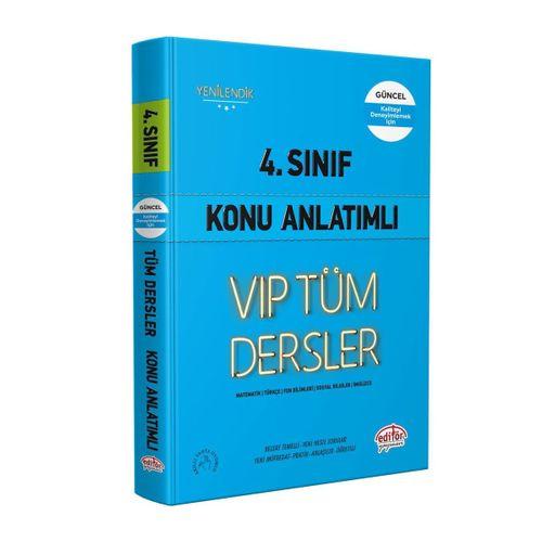 4. Sınıf VİP Tüm Dersler Konu Anlatımlı Editör Yayınları