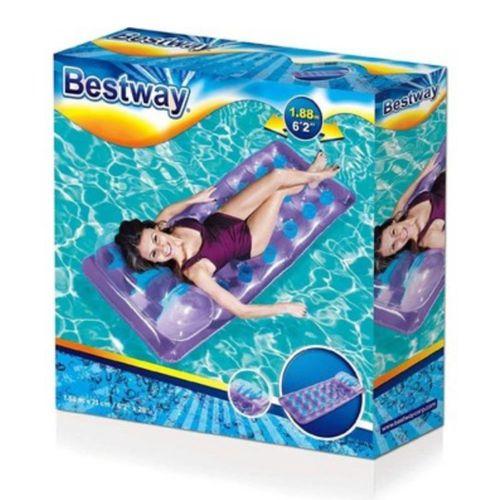 Deniz Yatağı Dik Yastıklı Bardaklı Yatak 188x71Cm Bestway - 43015