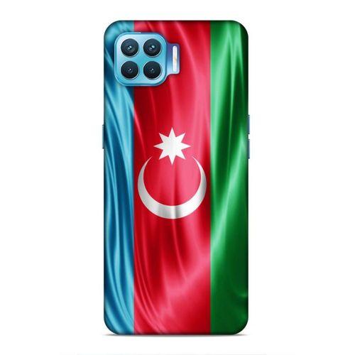 Oppo Reno 4 Lite Uyumlu Kılıf Azarbaijan (36) Glitter Kılıf Tam Bayrak