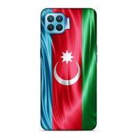 Oppo Reno 4 Lite Uyumlu Kılıf Azarbaijan (36) Glitter Kılıf Tam Bayrak