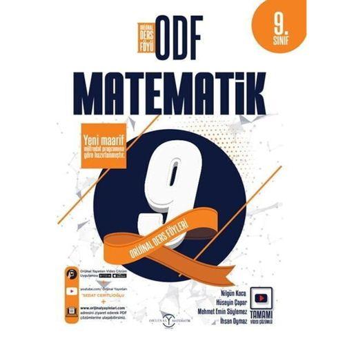 9. Sınıf Matematik ODF Orijinal Ders Föyleri Orijinal Yayınları